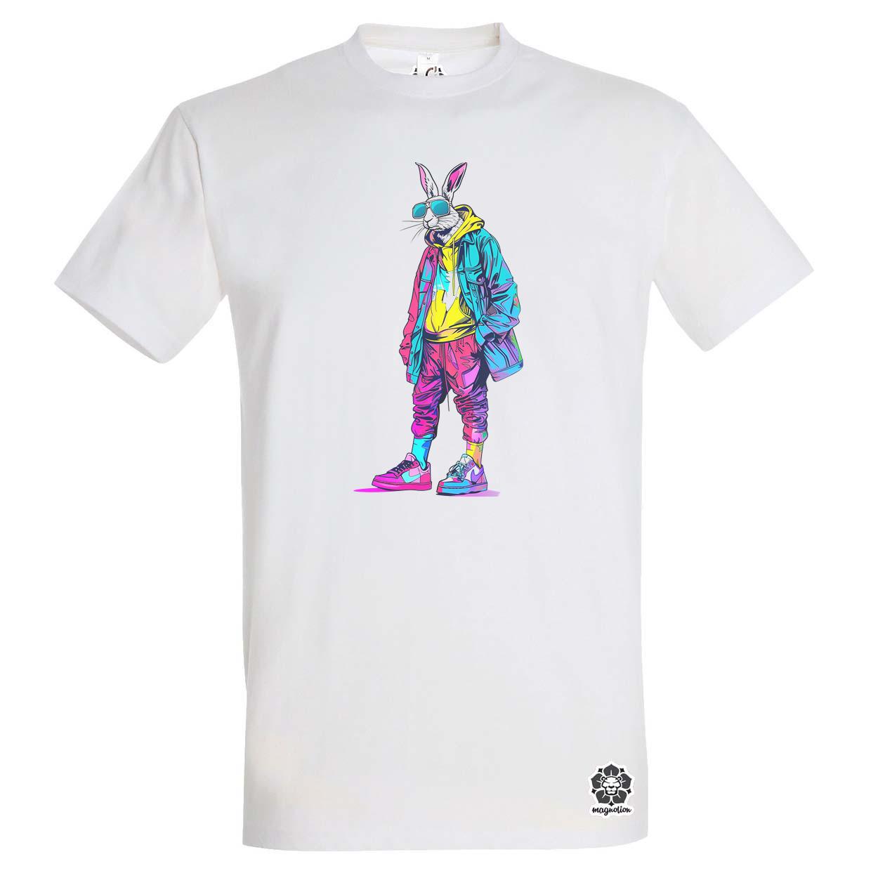 Hip Hop nyuszi v18 egyedi póló 