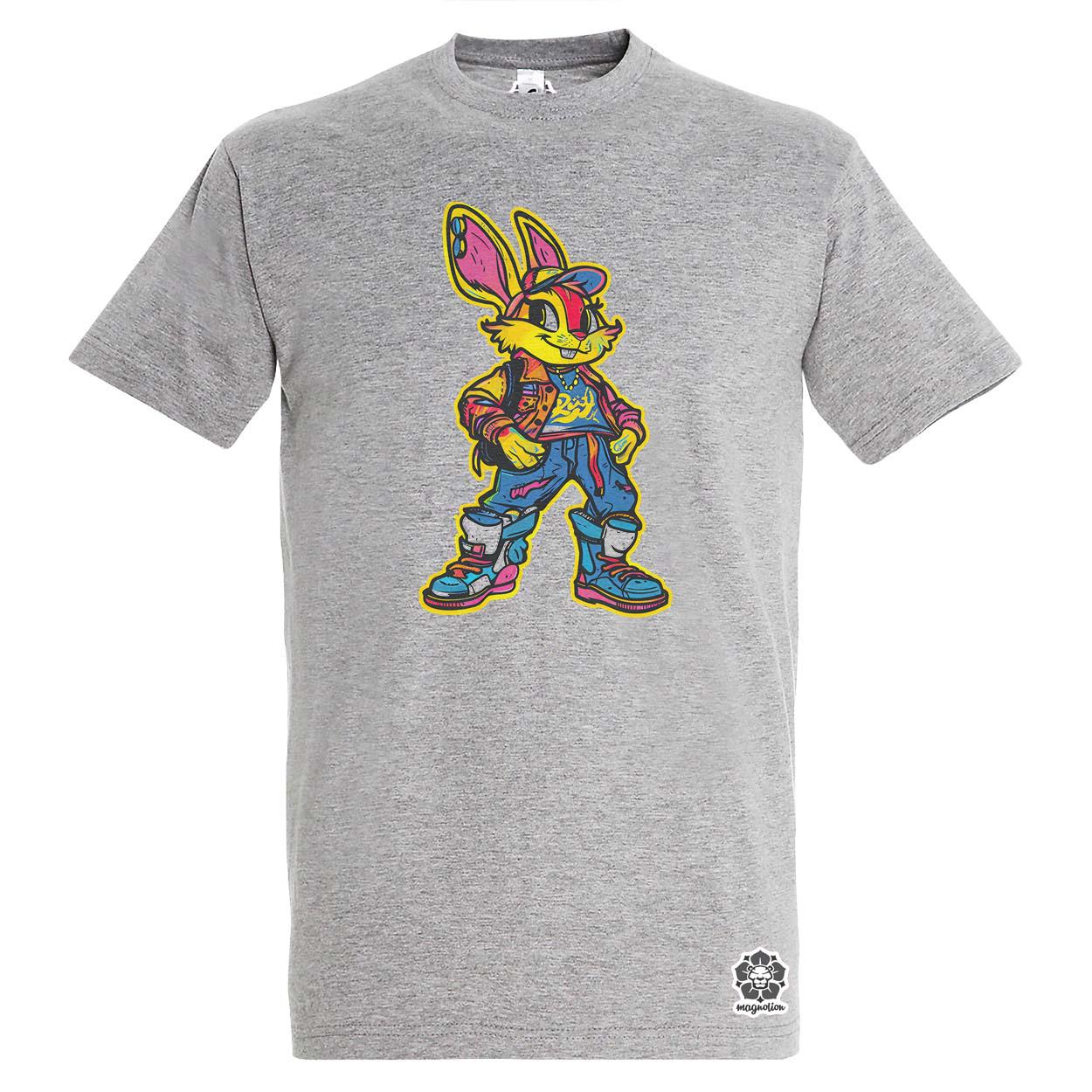Hip Hop nyuszi v19 egyedi póló 