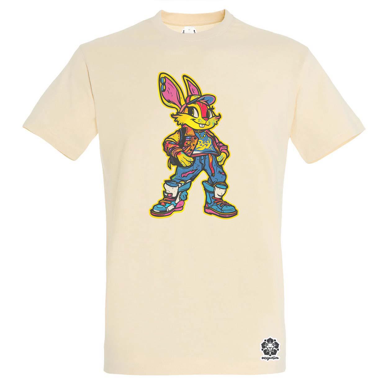 Hip Hop nyuszi v19 egyedi póló 