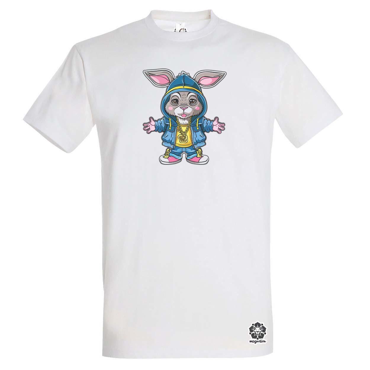 Hip Hop nyuszi v20 egyedi póló 