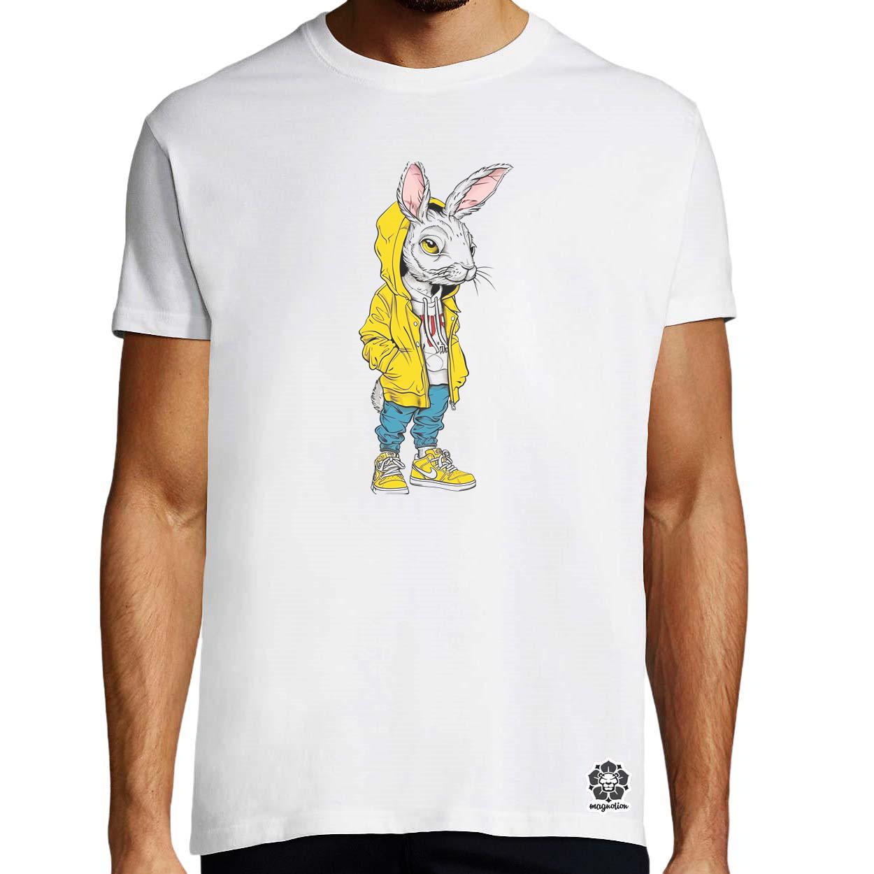 Hip Hop nyuszi v6 egyedi póló 