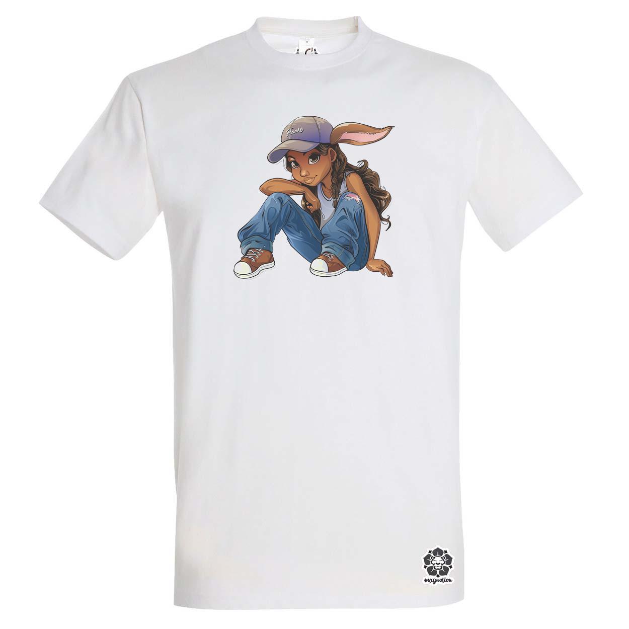 Hip Hop nyuszi v8 egyedi póló 