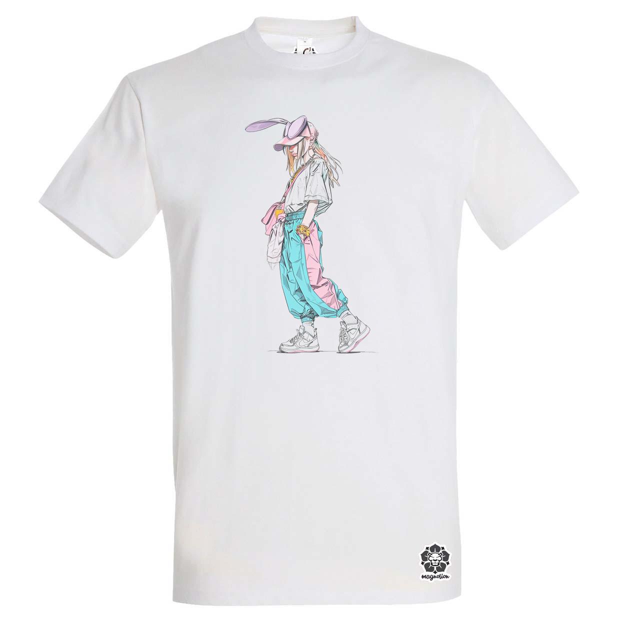 Hip Hop nyuszi v9 egyedi póló 