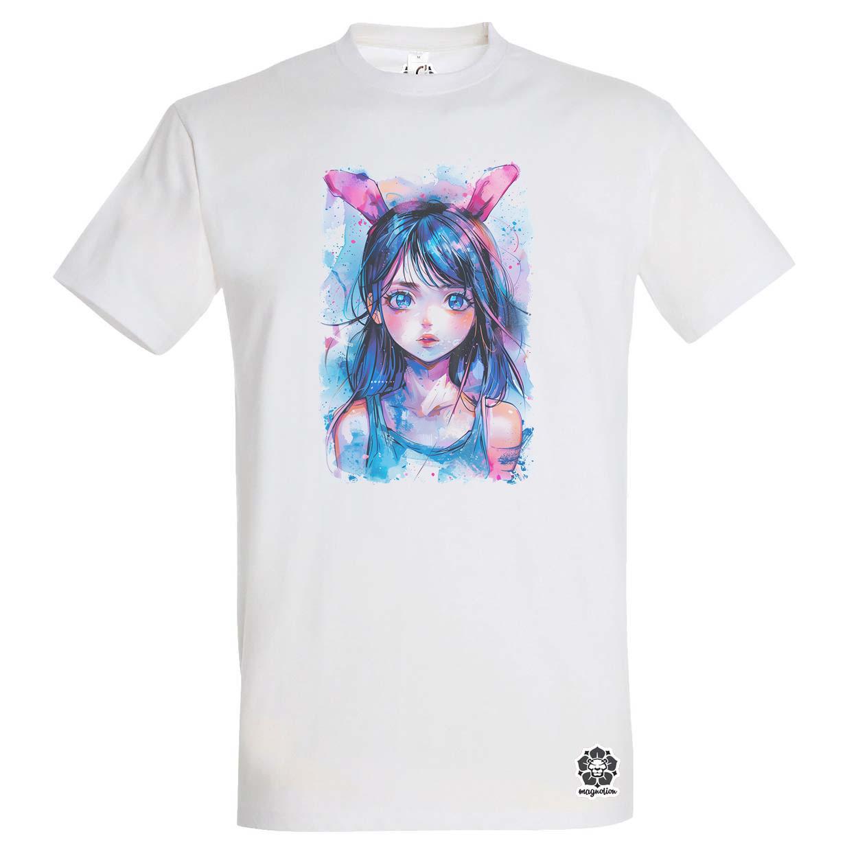 Manga nyuszi lány v4 egyedi póló 