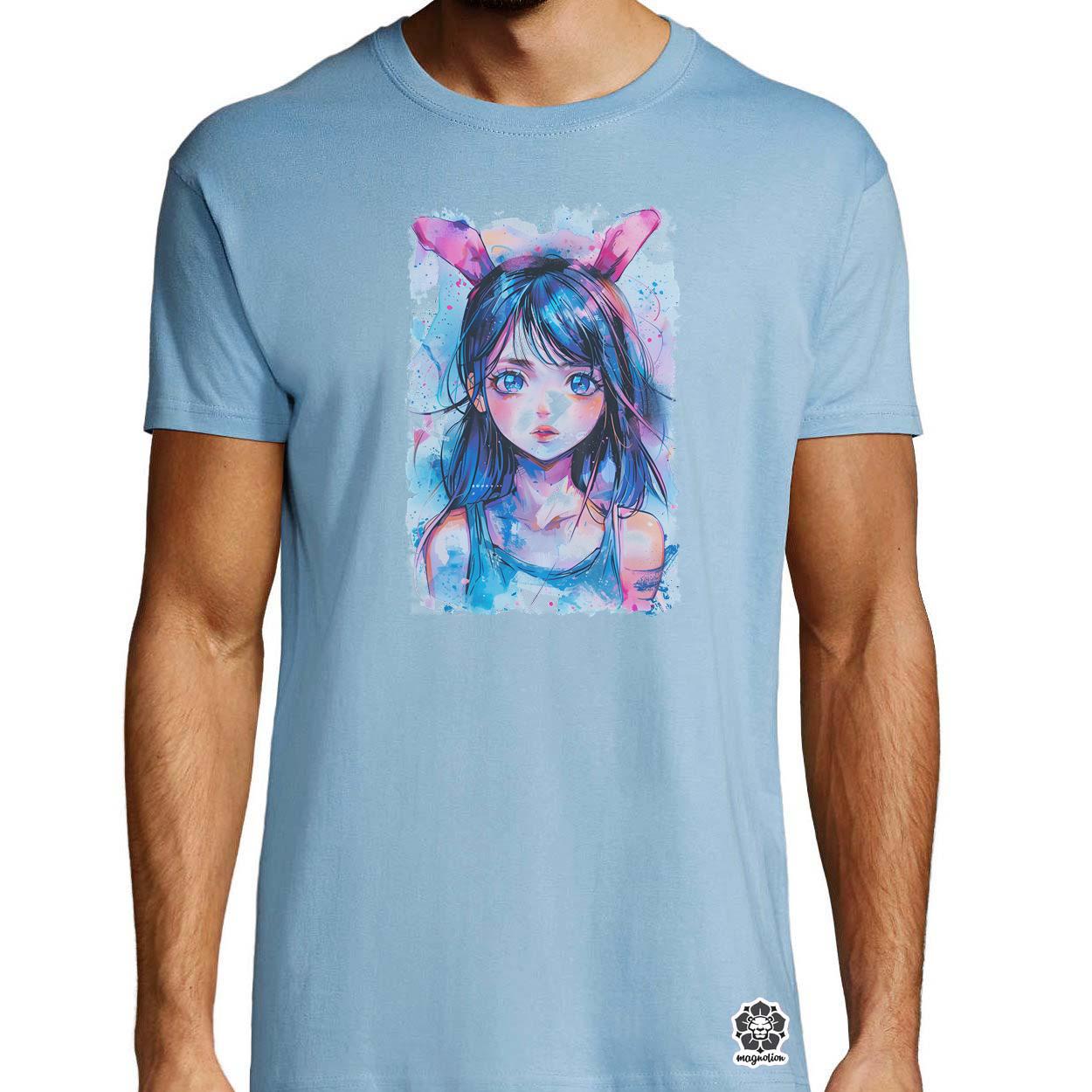 Manga nyuszi lány v4 egyedi póló 
