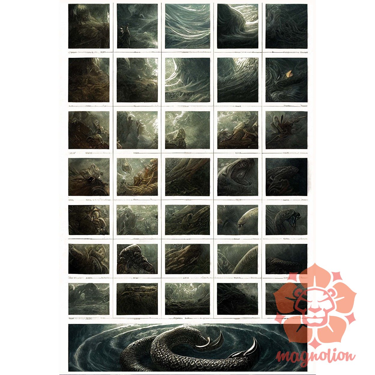 Skandináv mitológia Jörmungandr születése egyedi póló 