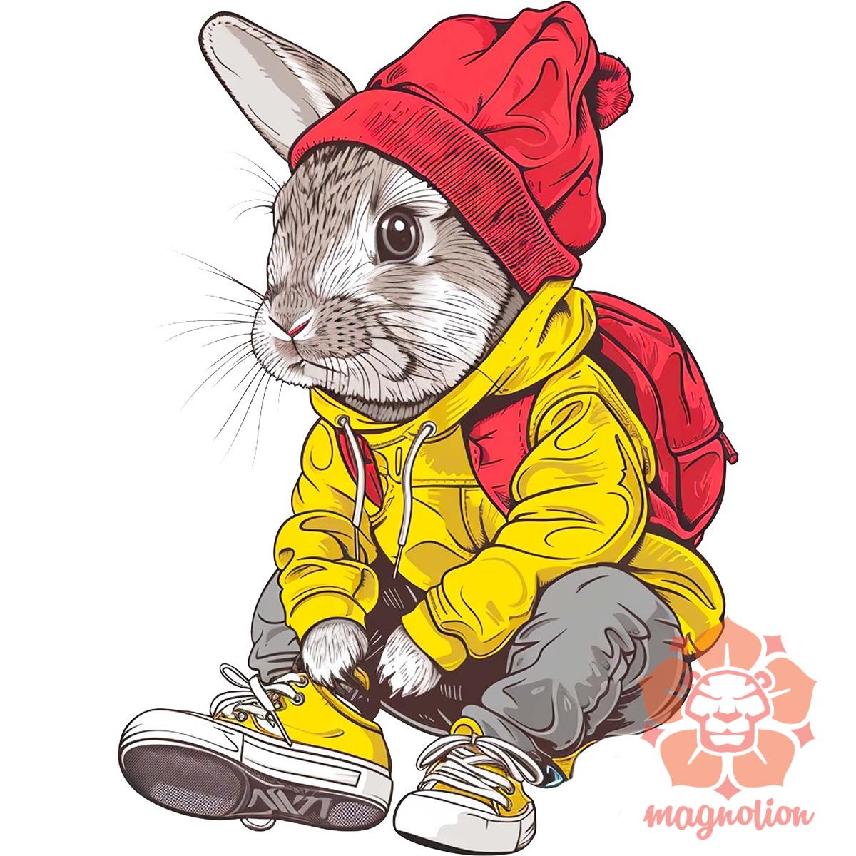 Hip Hop nyuszi v12 egyedi  pulóver 