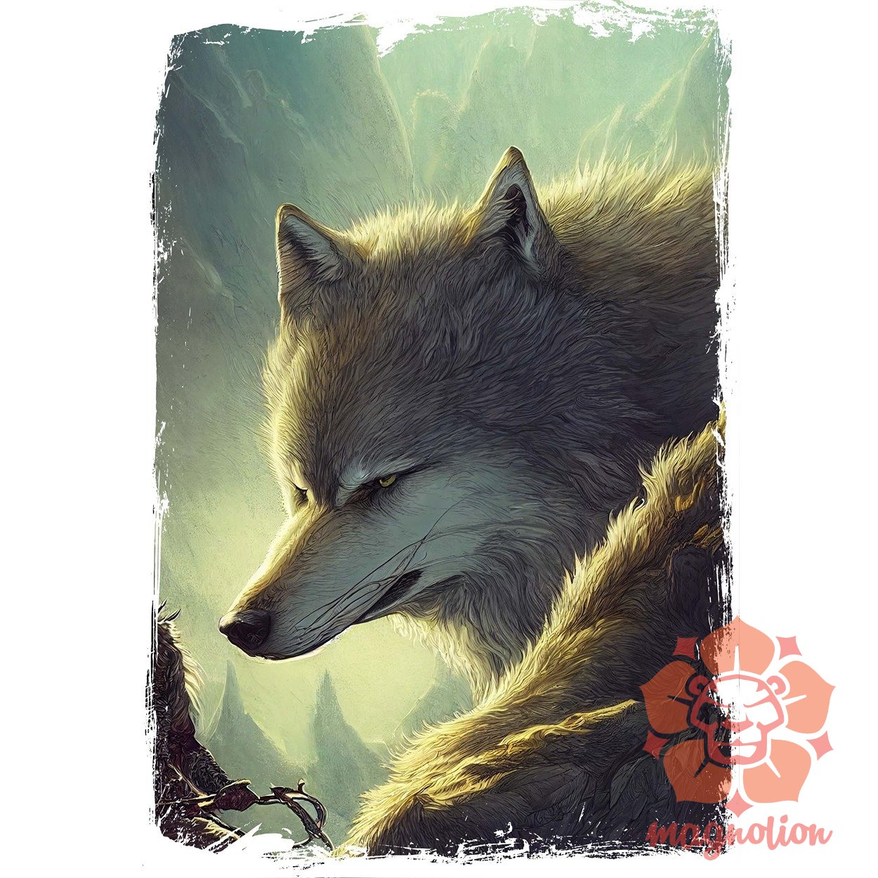 Skandináv mitológia Tyr és Fenrir egyedi póló 
