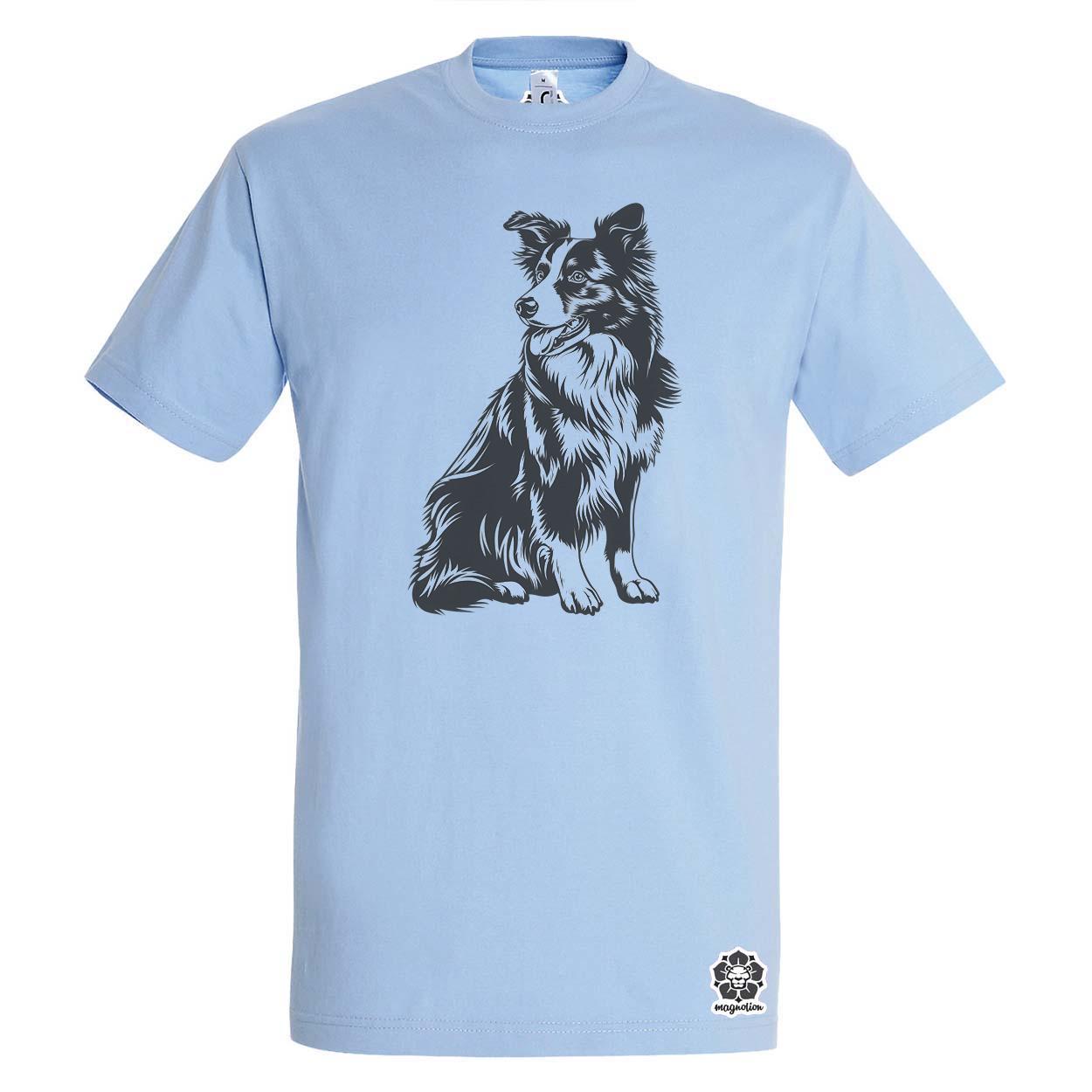 Border collie rajz v6 egyedi póló 
