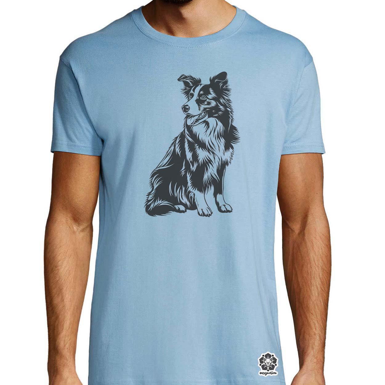 Border collie rajz v6 egyedi póló 