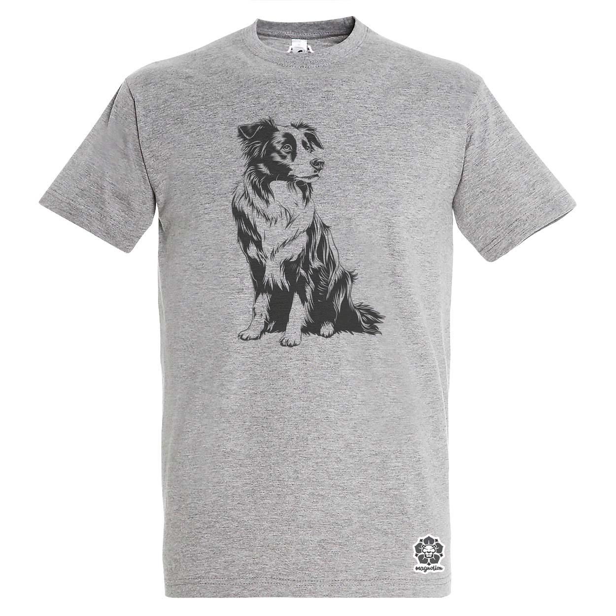 Border collie rajz v8 egyedi póló 