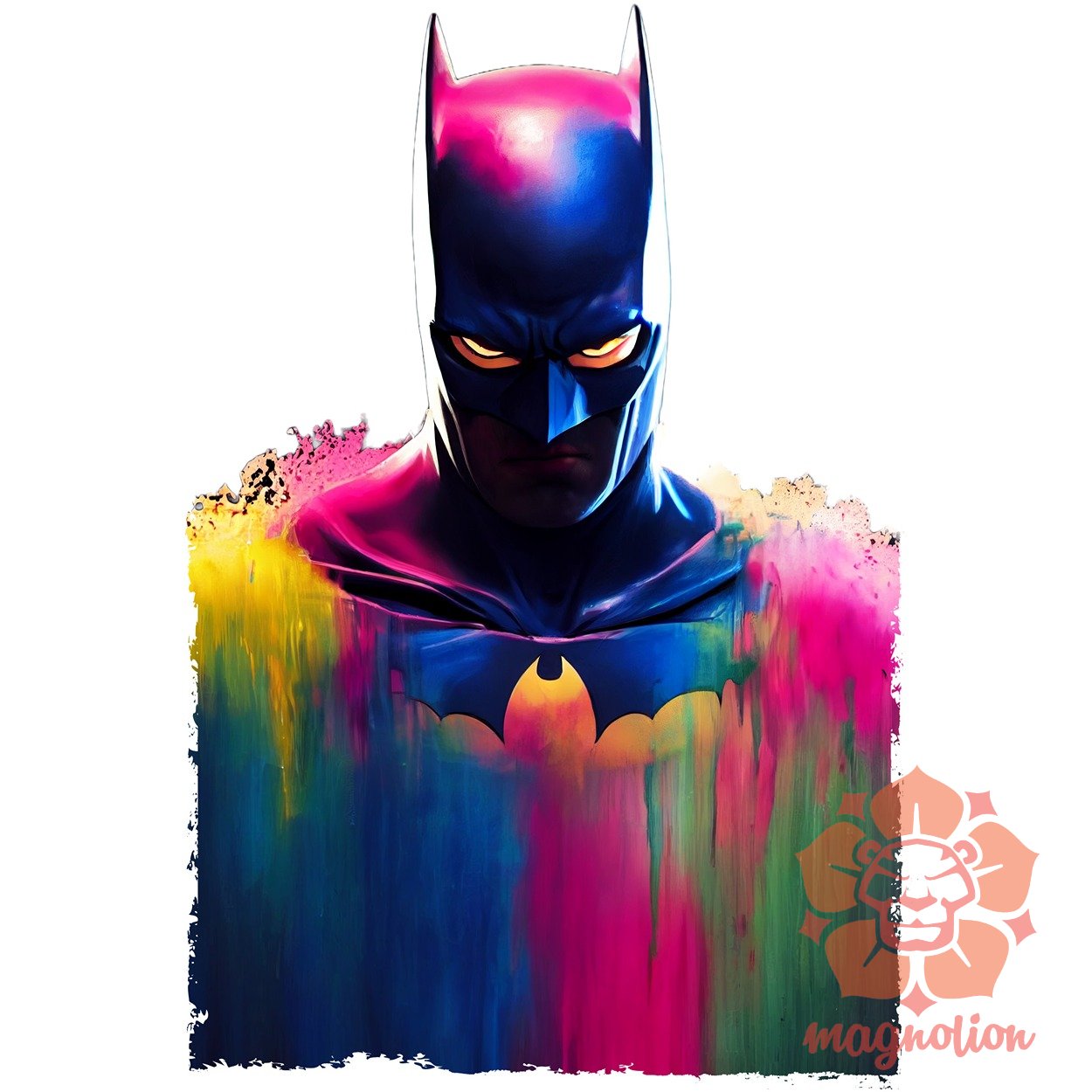 Batman színes folyékony bevonattal v1 egyedi póló 
