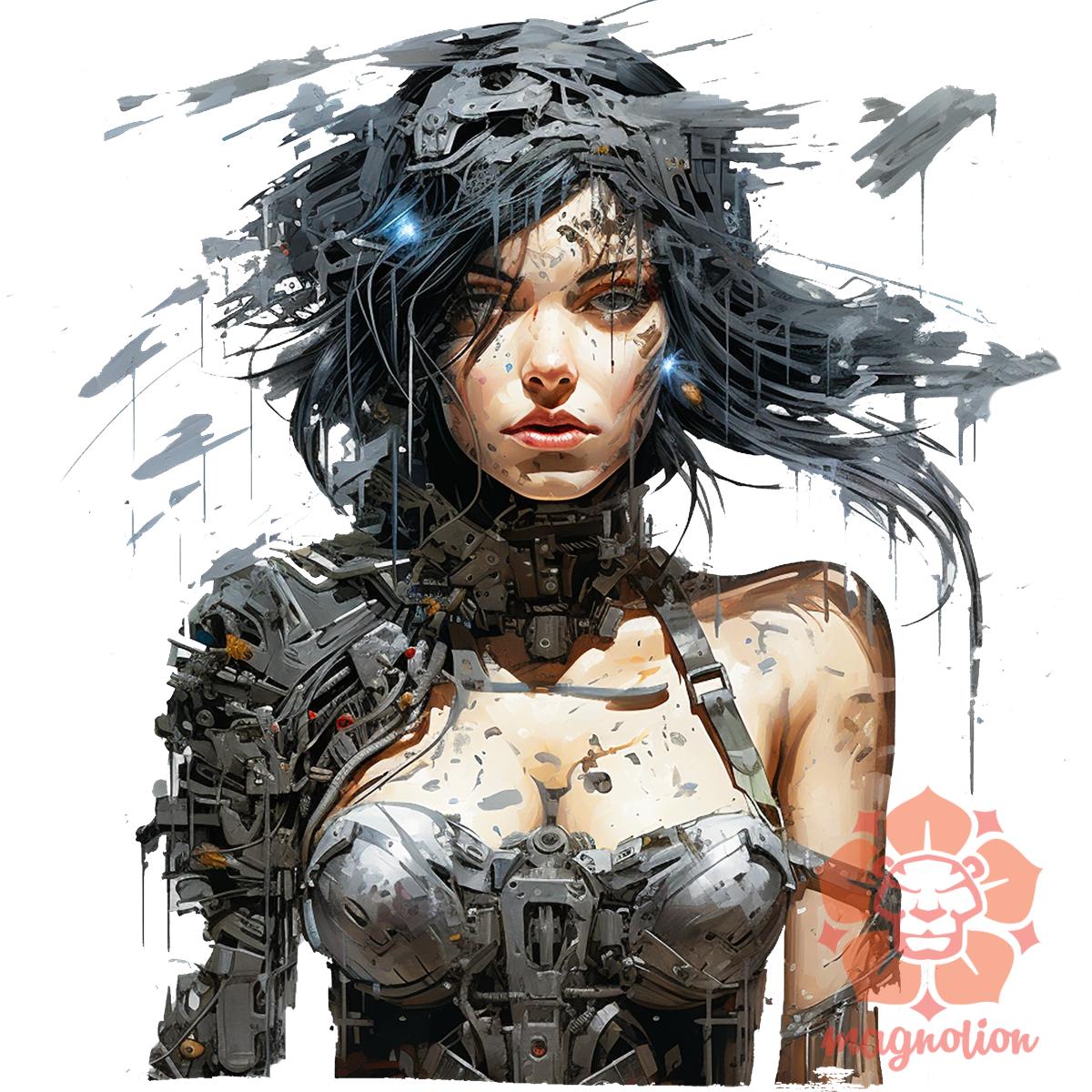 Cyberpunk fantázia egyedi póló 