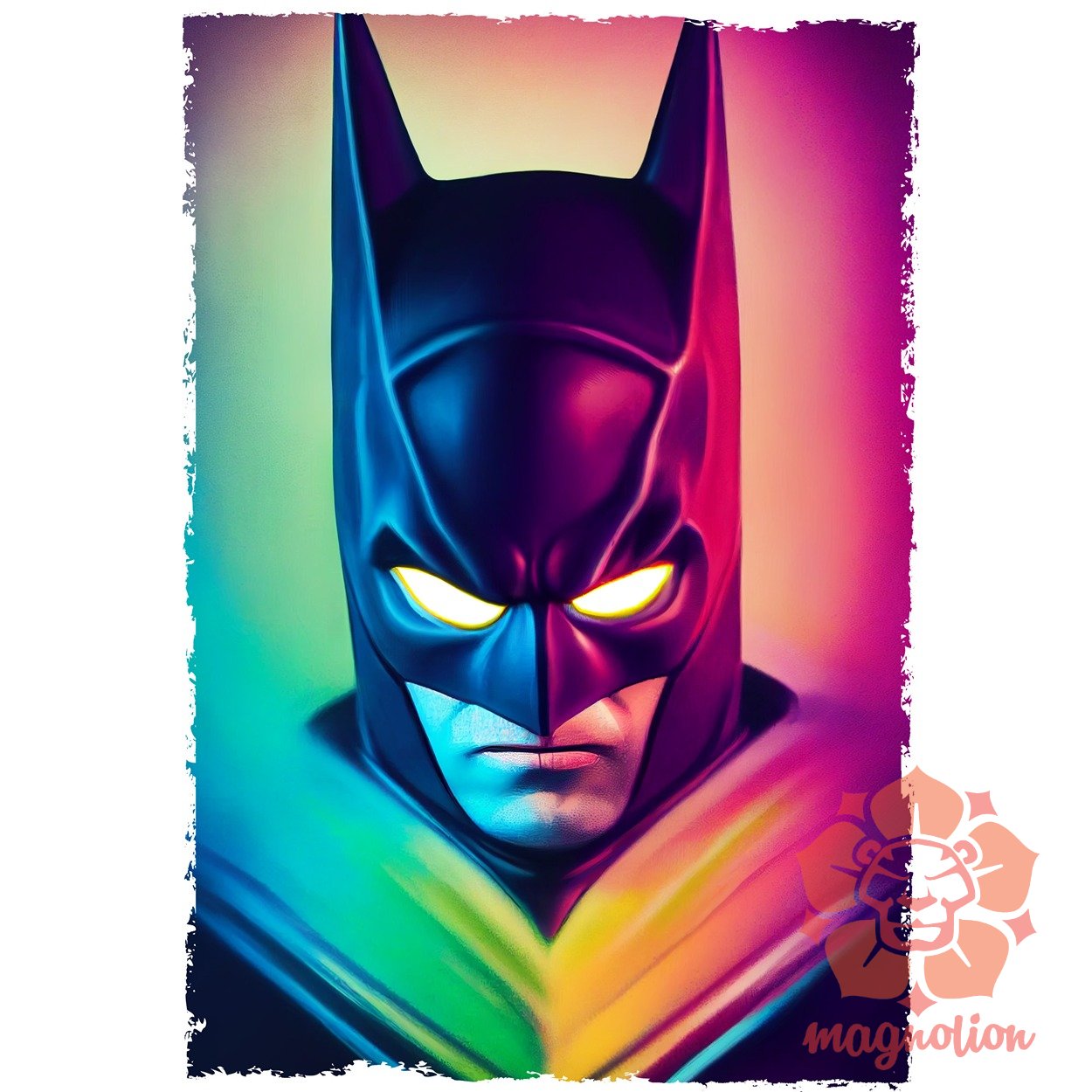 Batman színes folyékony bevonattal v2 egyedi póló 