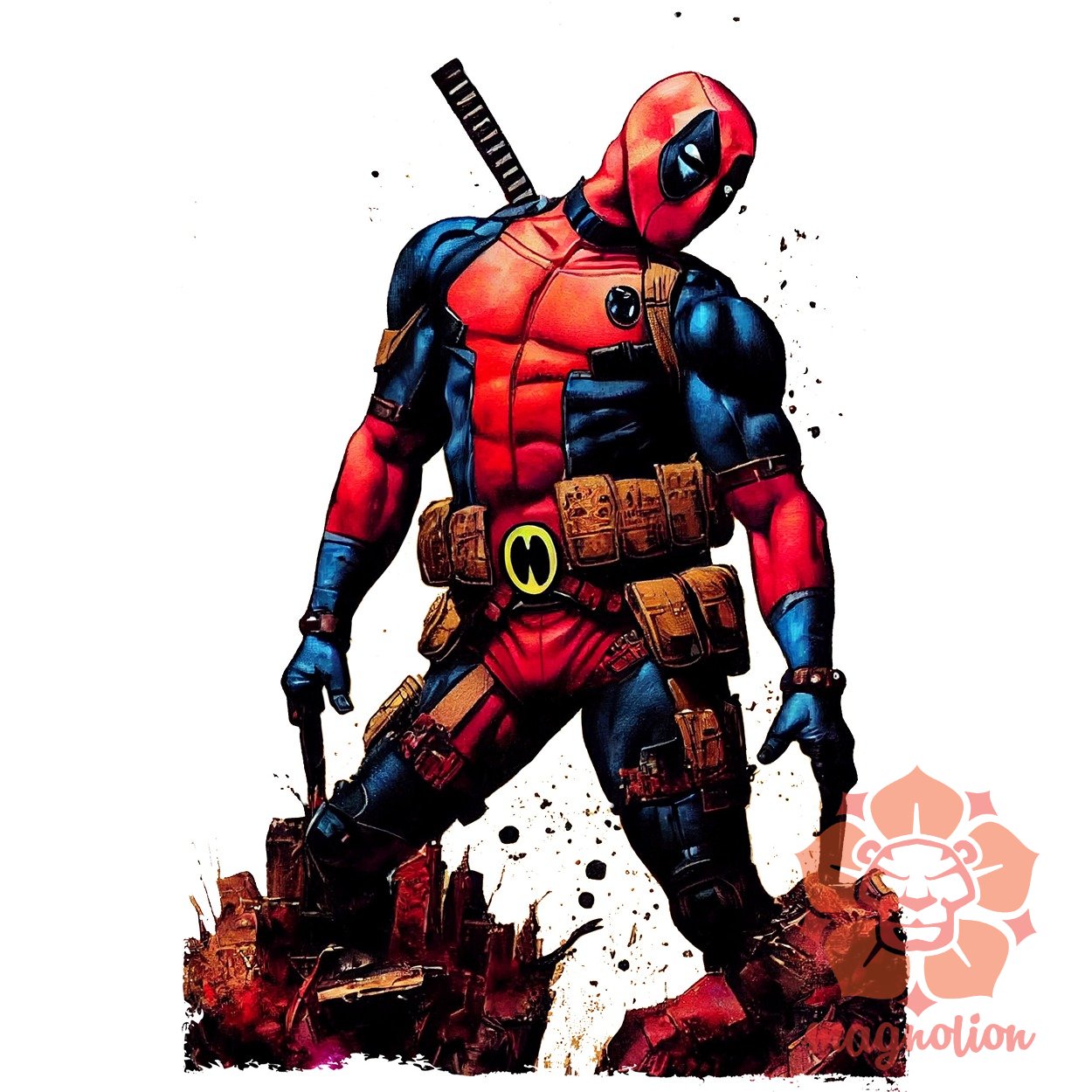 Deadpool fanart v1 egyedi póló 