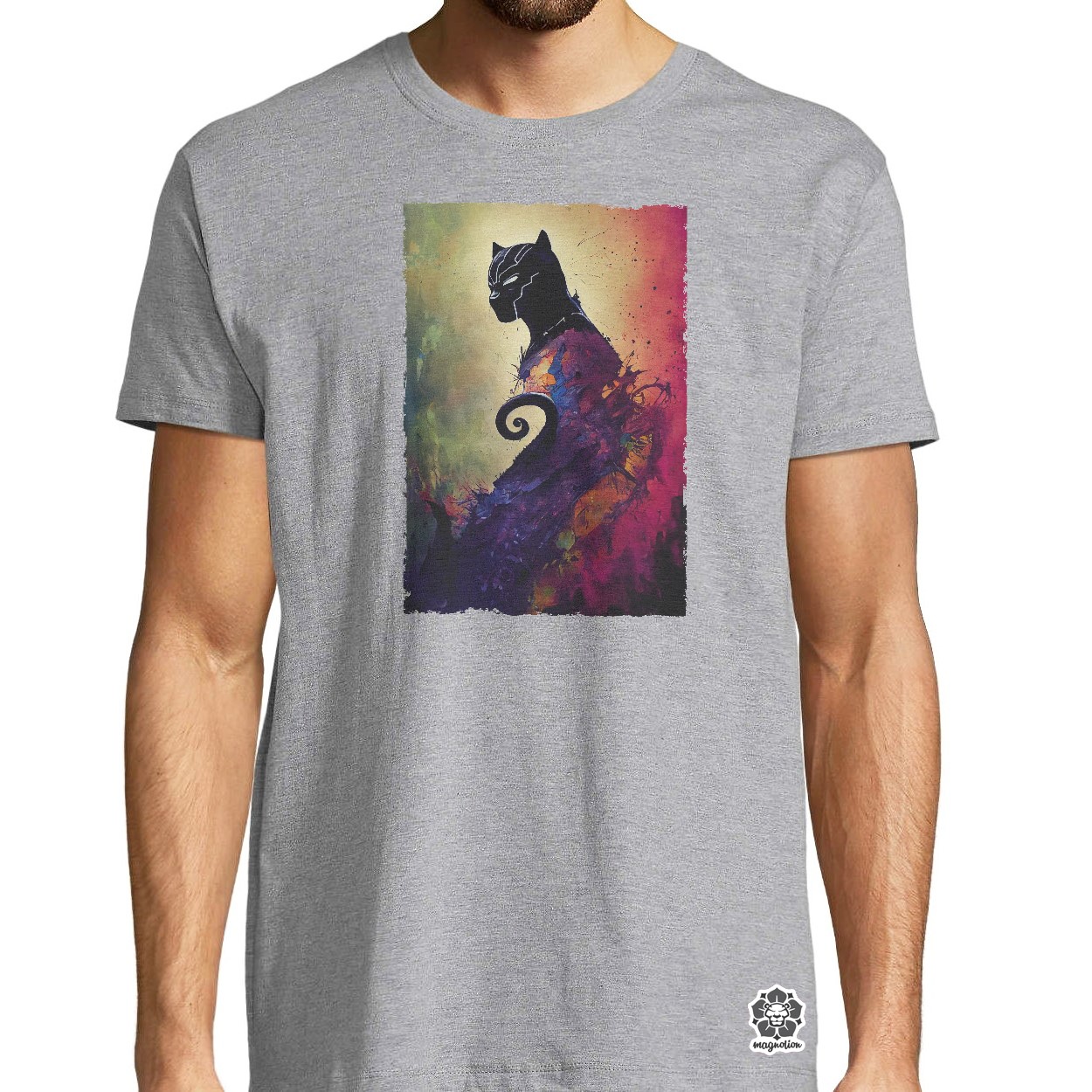 Fekete párduc fanart v2 egyedi póló 