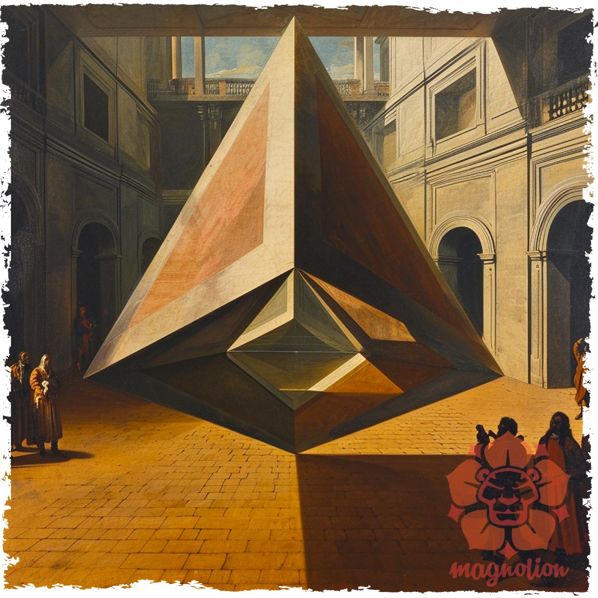 Középkori geometria v2 egyedi póló 