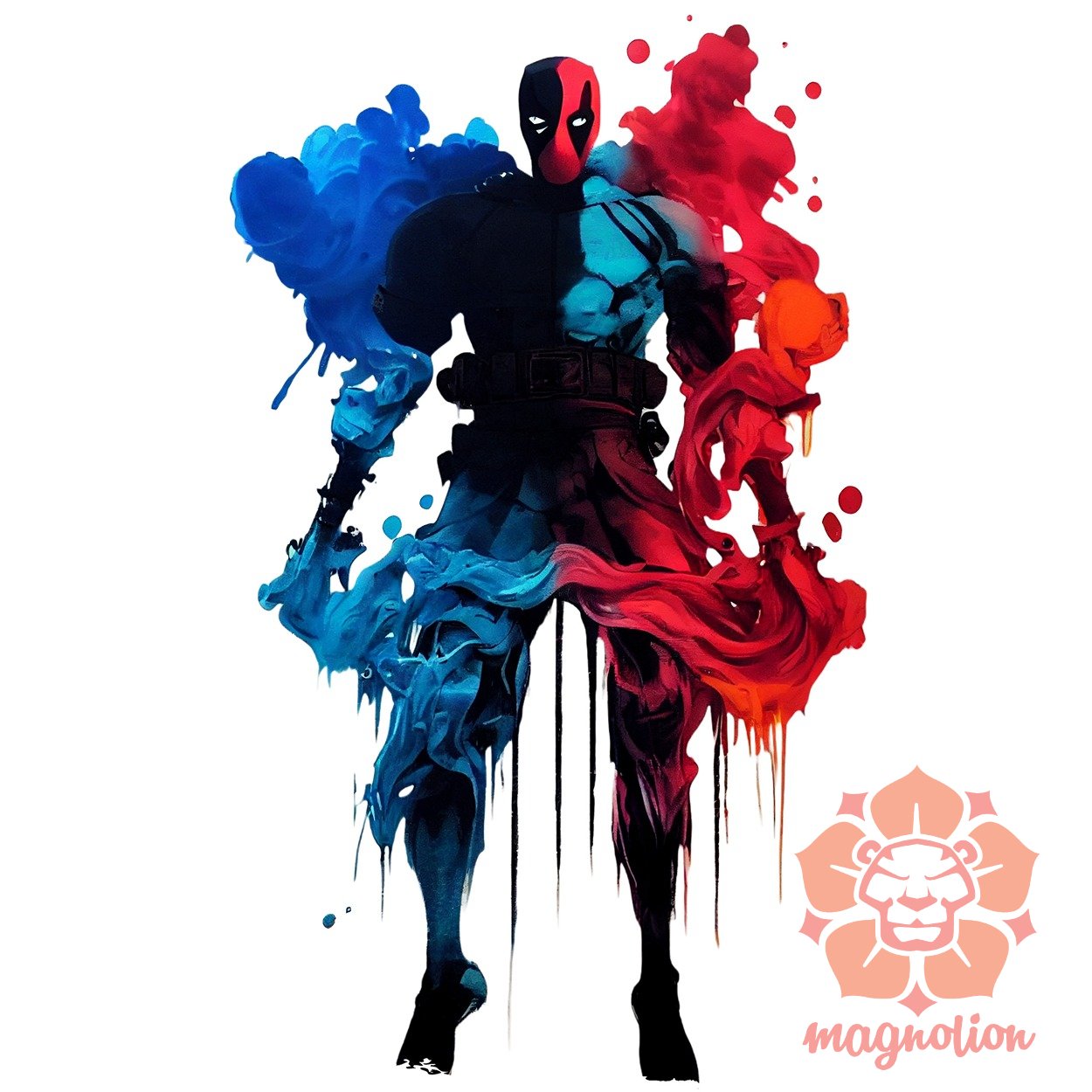 Grafiti művészet Deadpool v1 egyedi póló 