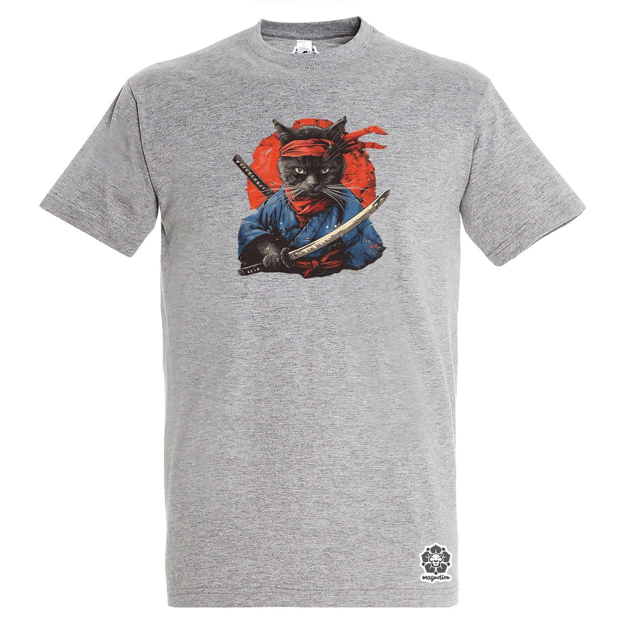 Ninja macska v3 egyedi póló 