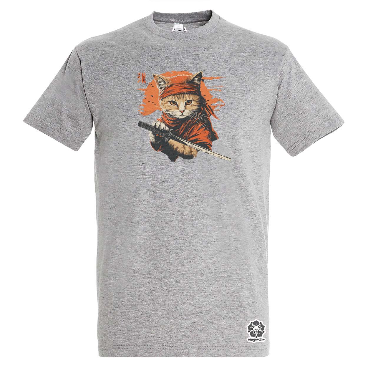 Ninja macska v4 egyedi póló 