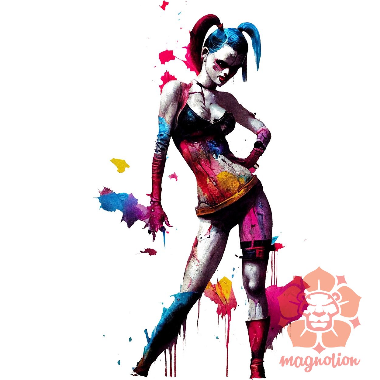 Grafiti művészet Harley Quinn v1 egyedi póló 