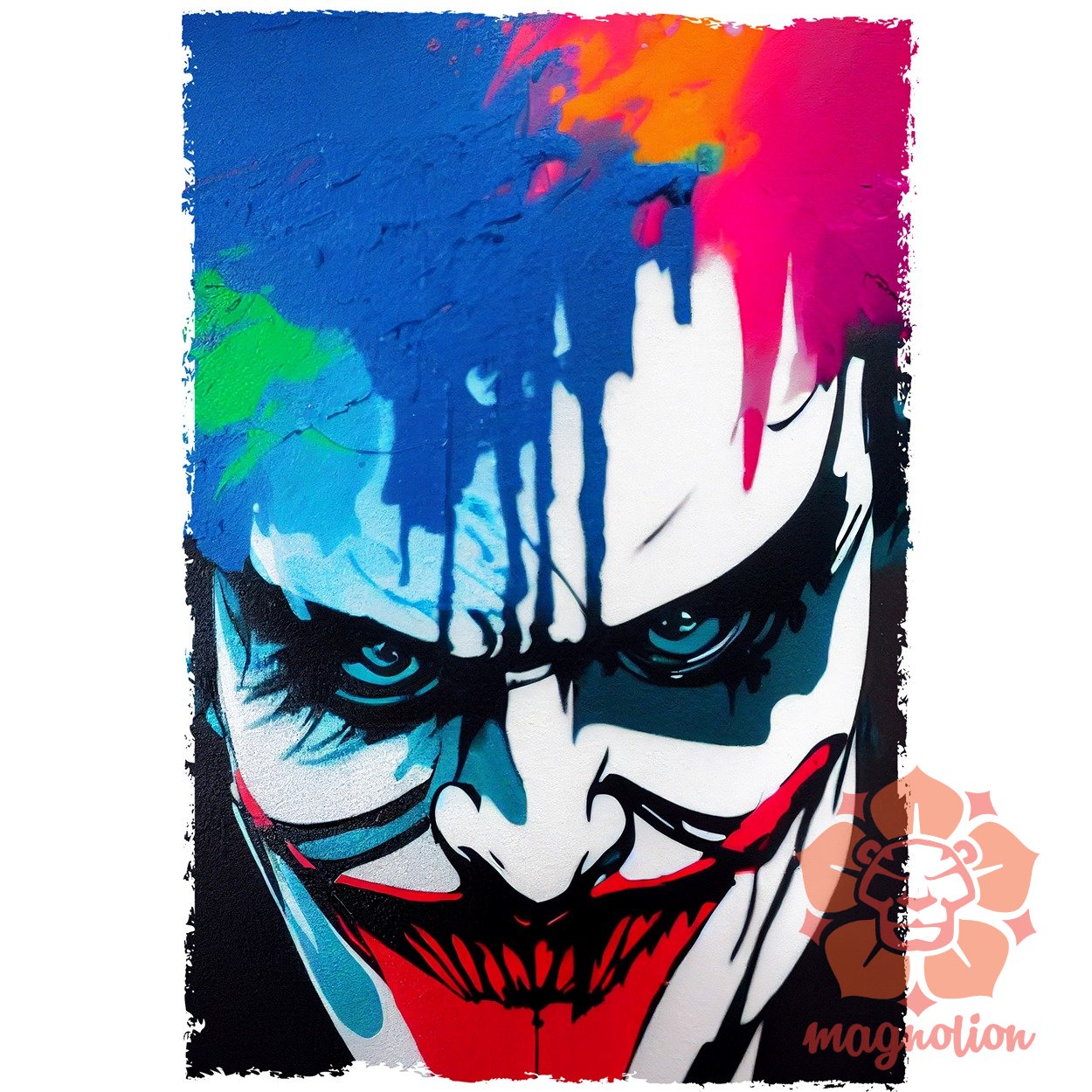 Grafiti művészet Joker v1 egyedi póló 