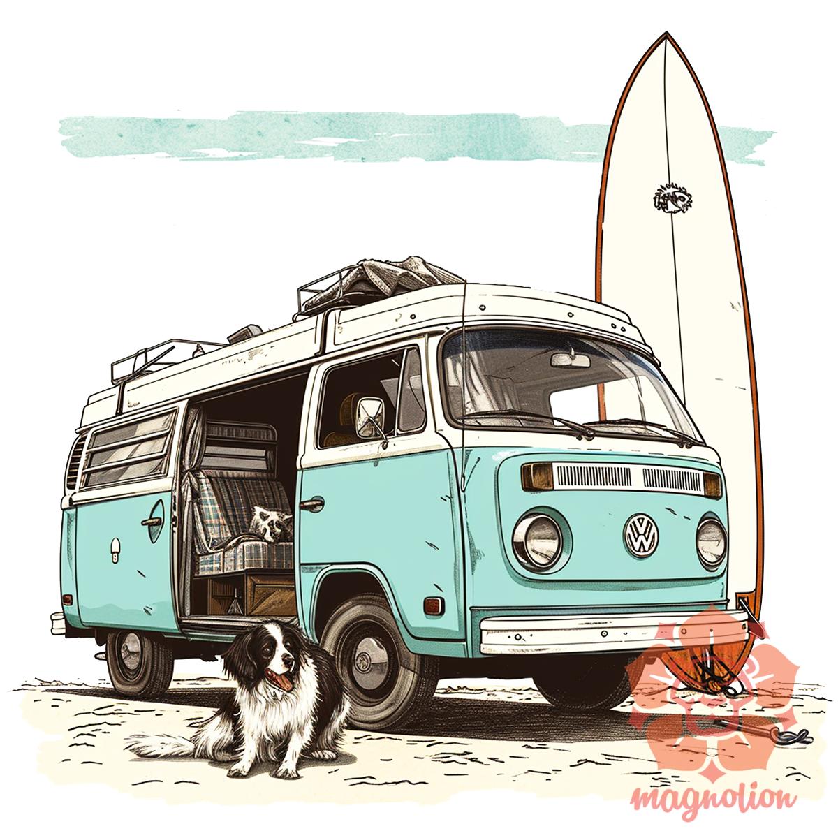 Campervan vibe v1 egyedi  pulóver 