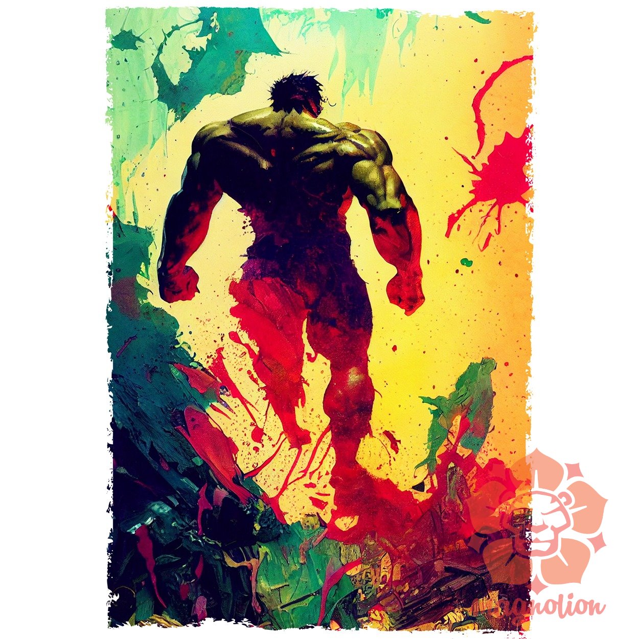 Hulk fanart v1 egyedi póló 