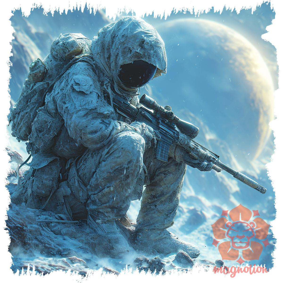Asztronauta sniper v1 egyedi  pulóver 