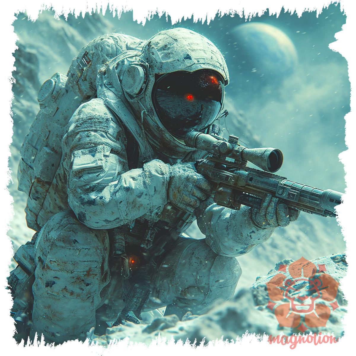 Asztronauta sniper v3 egyedi  pulóver 
