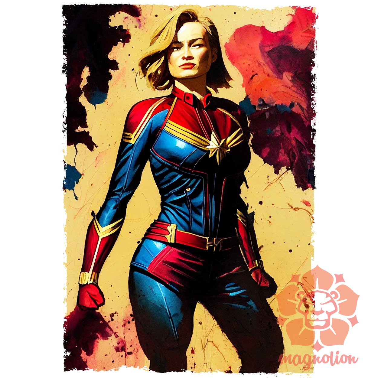 Marvel kapitány fanart v1 egyedi póló 