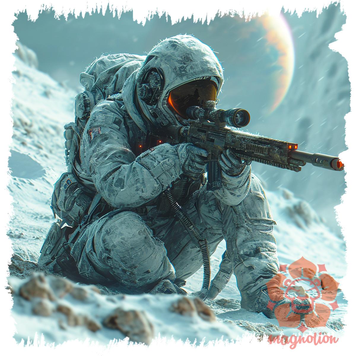 Asztronauta sniper v6 egyedi  pulóver 