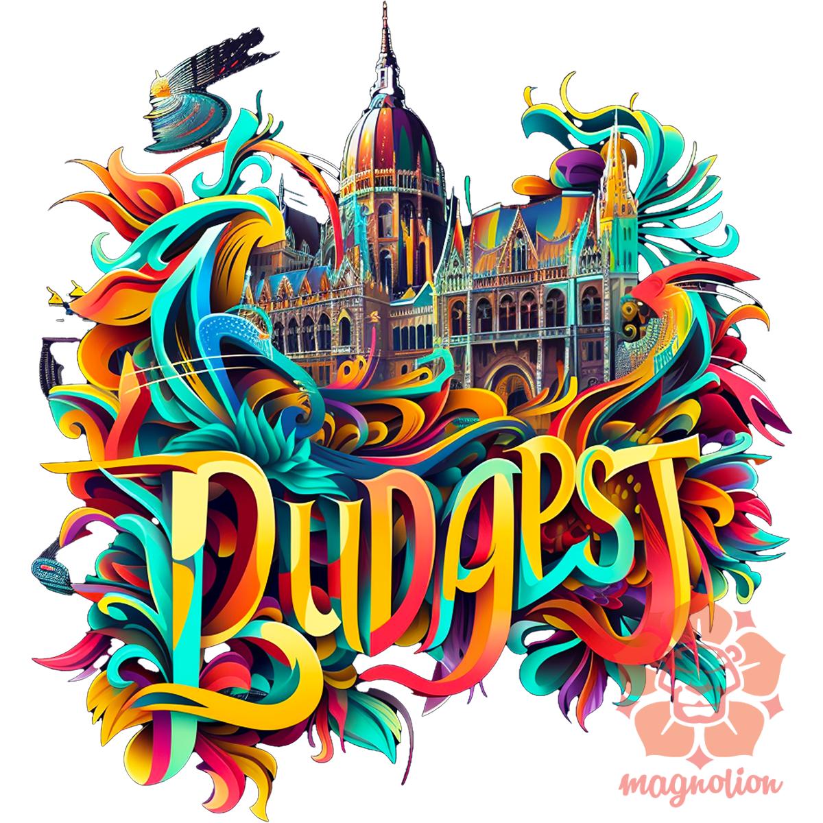 Budapest absztrakt v14 egyedi  pulóver 