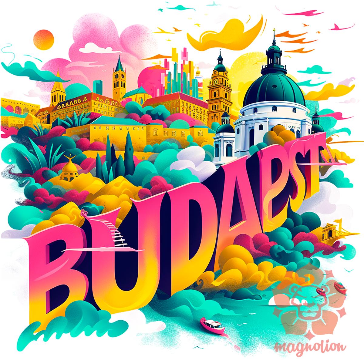 Budapest absztrakt v15 egyedi  pulóver 