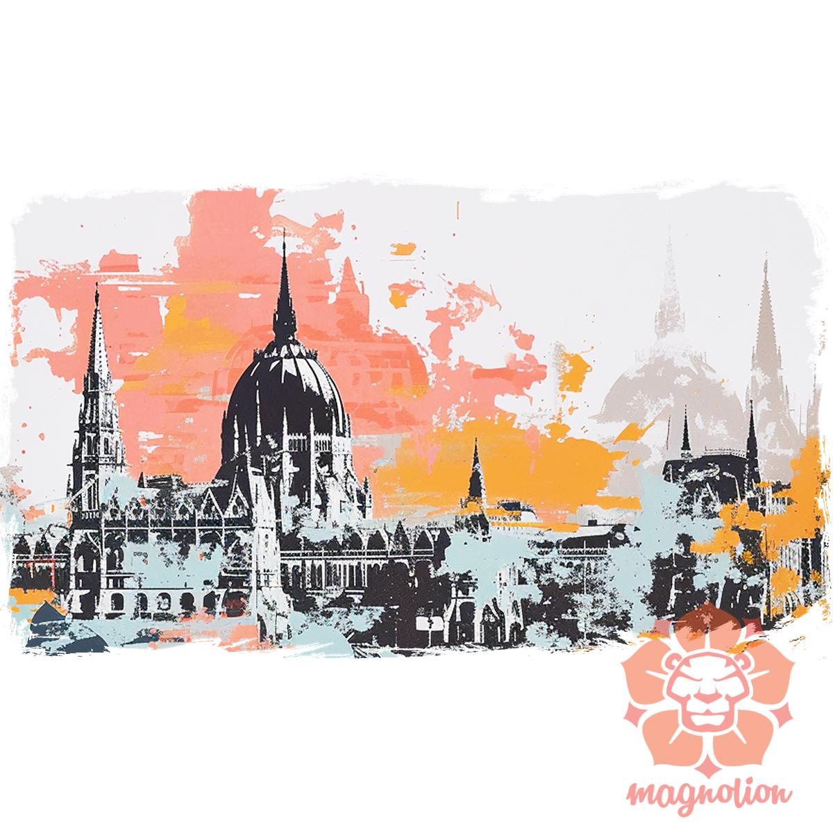Budapest absztrakt v17 egyedi  pulóver 