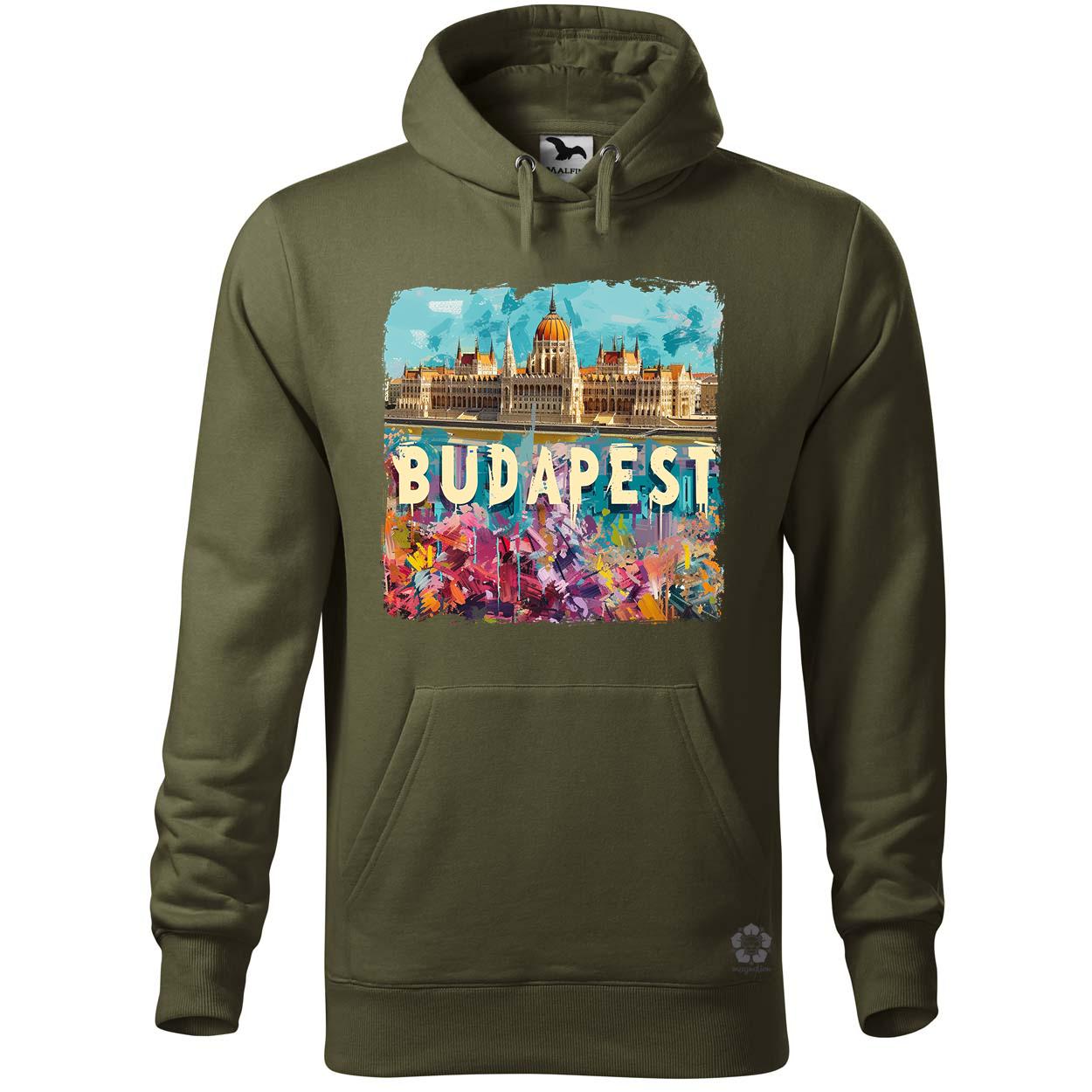 Budapest absztrakt v9 egyedi  pulóver 
