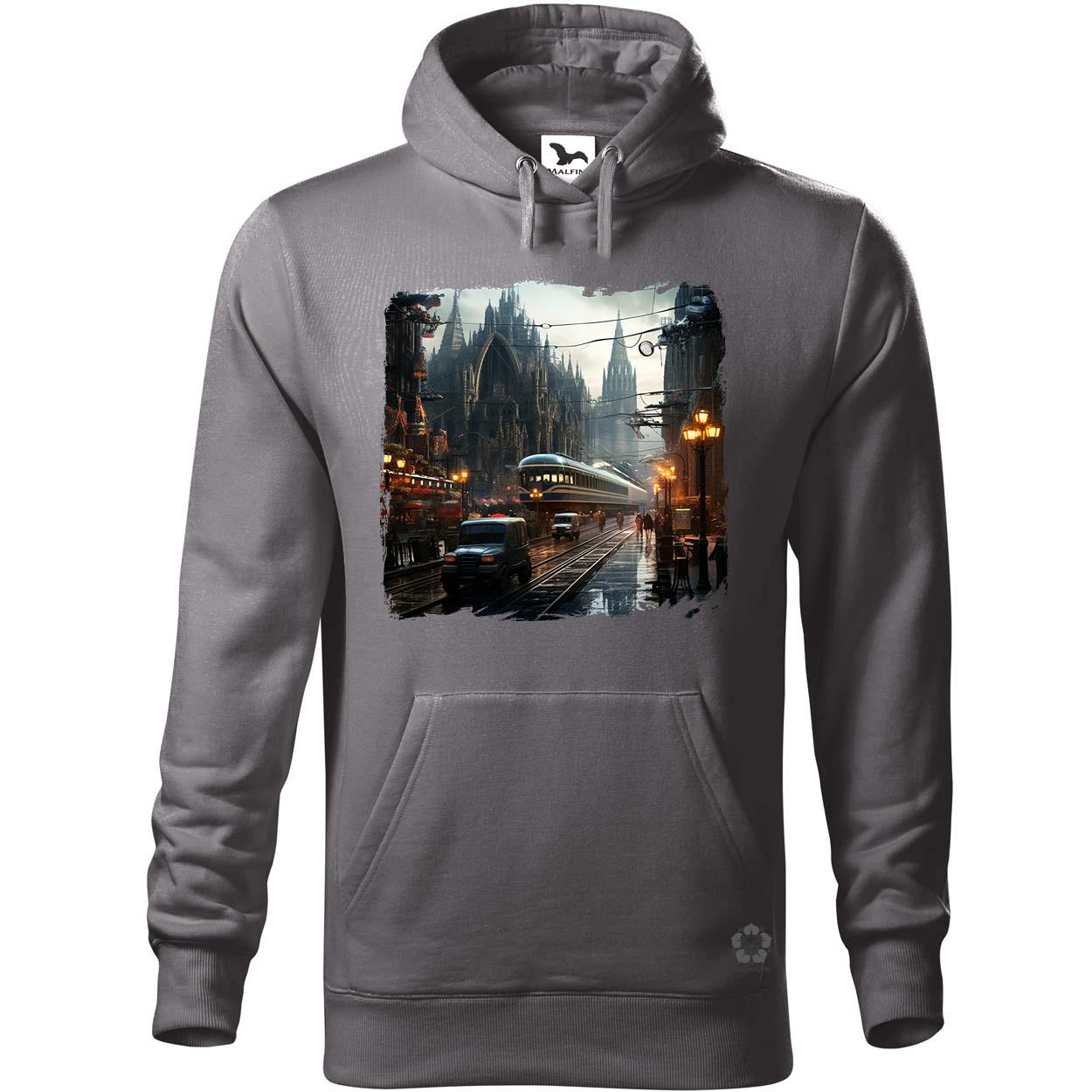Disztópikus cyberpunk Budapest v10 egyedi  pulóver 