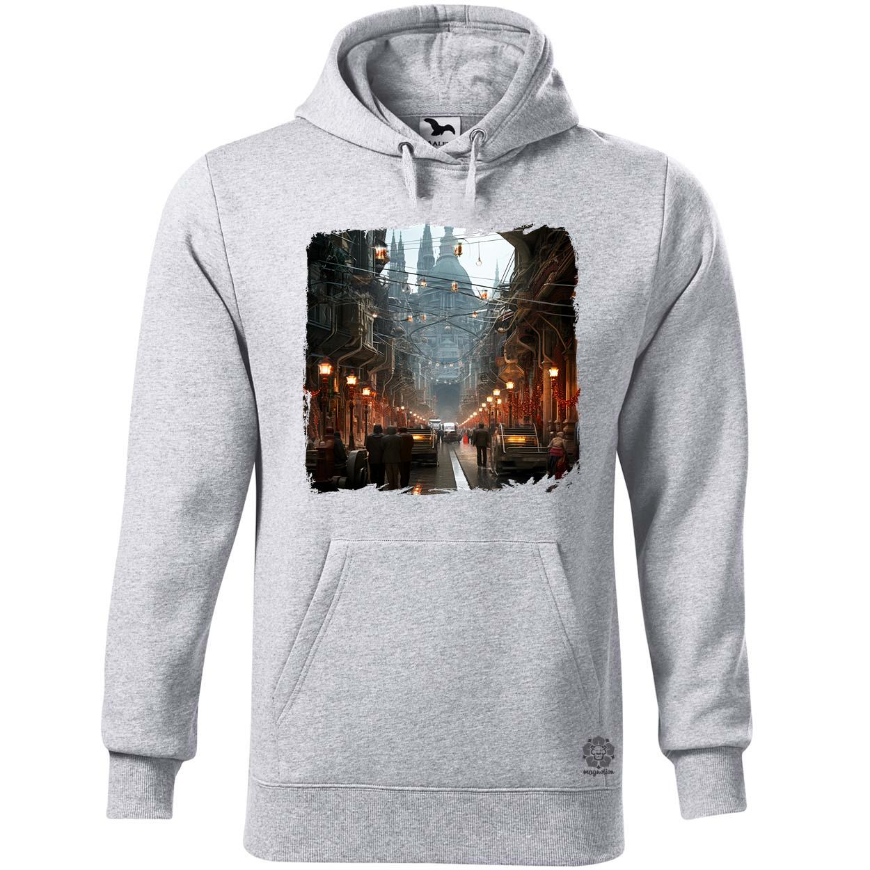 Disztópikus cyberpunk Budapest v11 egyedi  pulóver 