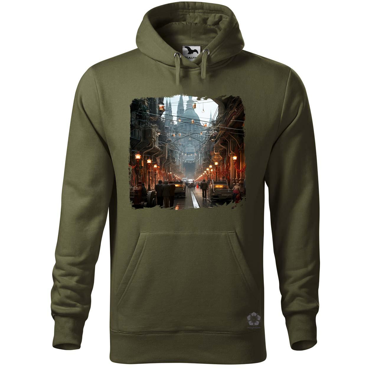 Disztópikus cyberpunk Budapest v11 egyedi  pulóver 