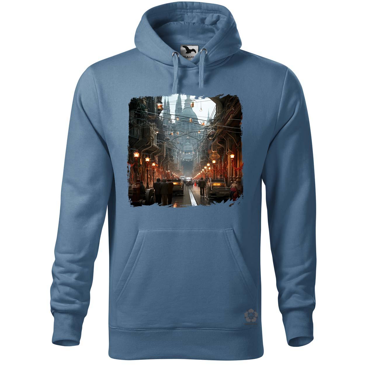 Disztópikus cyberpunk Budapest v11 egyedi  pulóver 