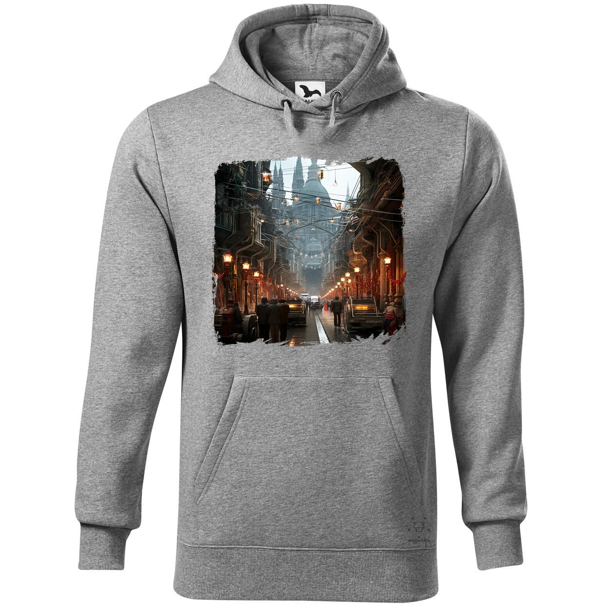 Disztópikus cyberpunk Budapest v11 egyedi  pulóver 