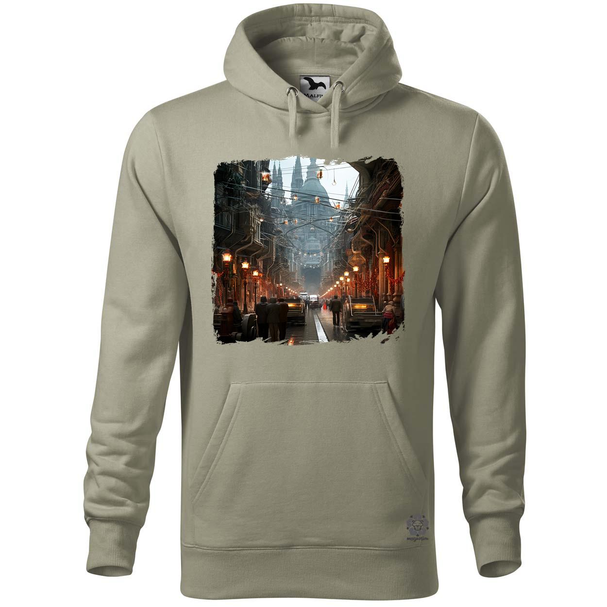 Disztópikus cyberpunk Budapest v11 egyedi  pulóver 