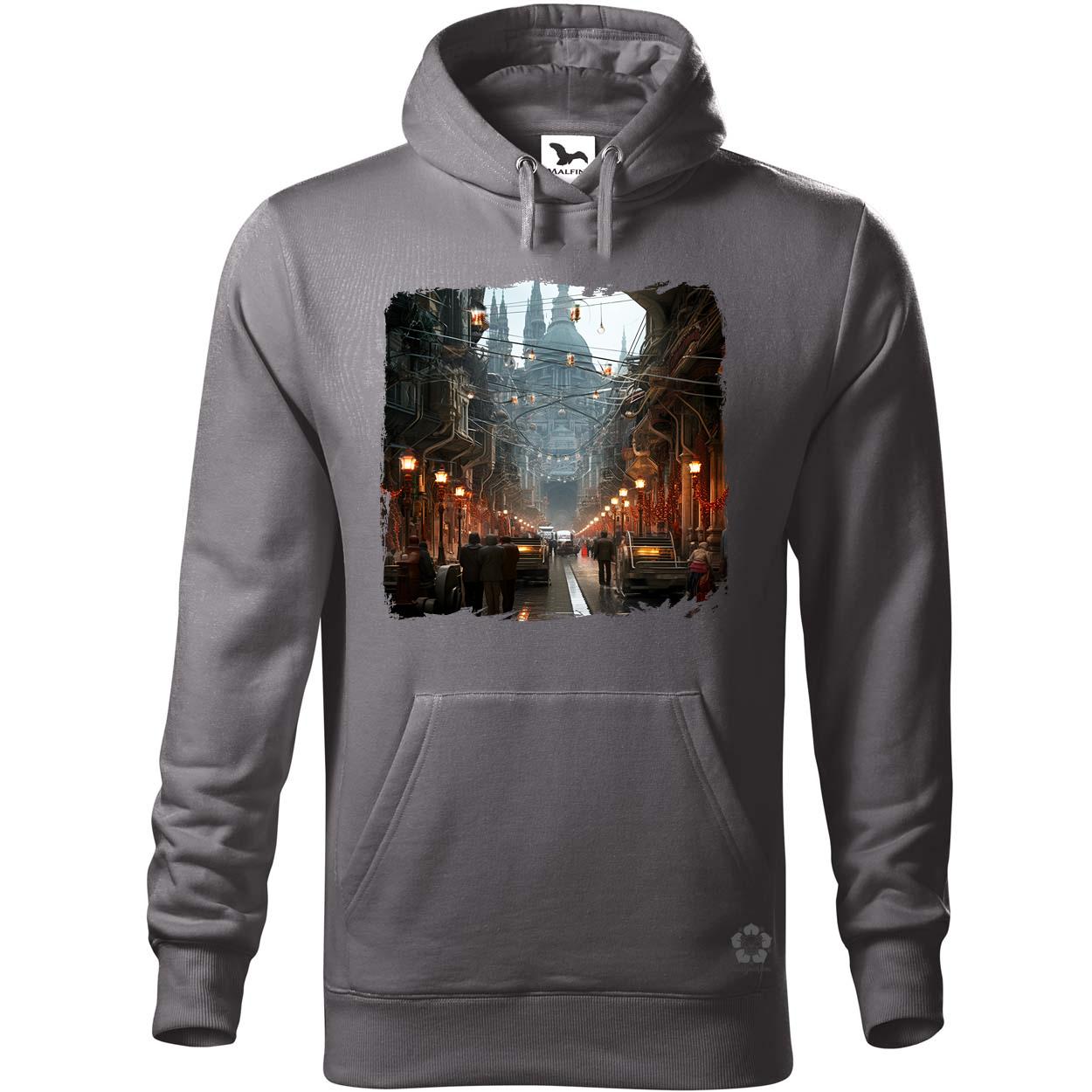 Disztópikus cyberpunk Budapest v11 egyedi  pulóver 