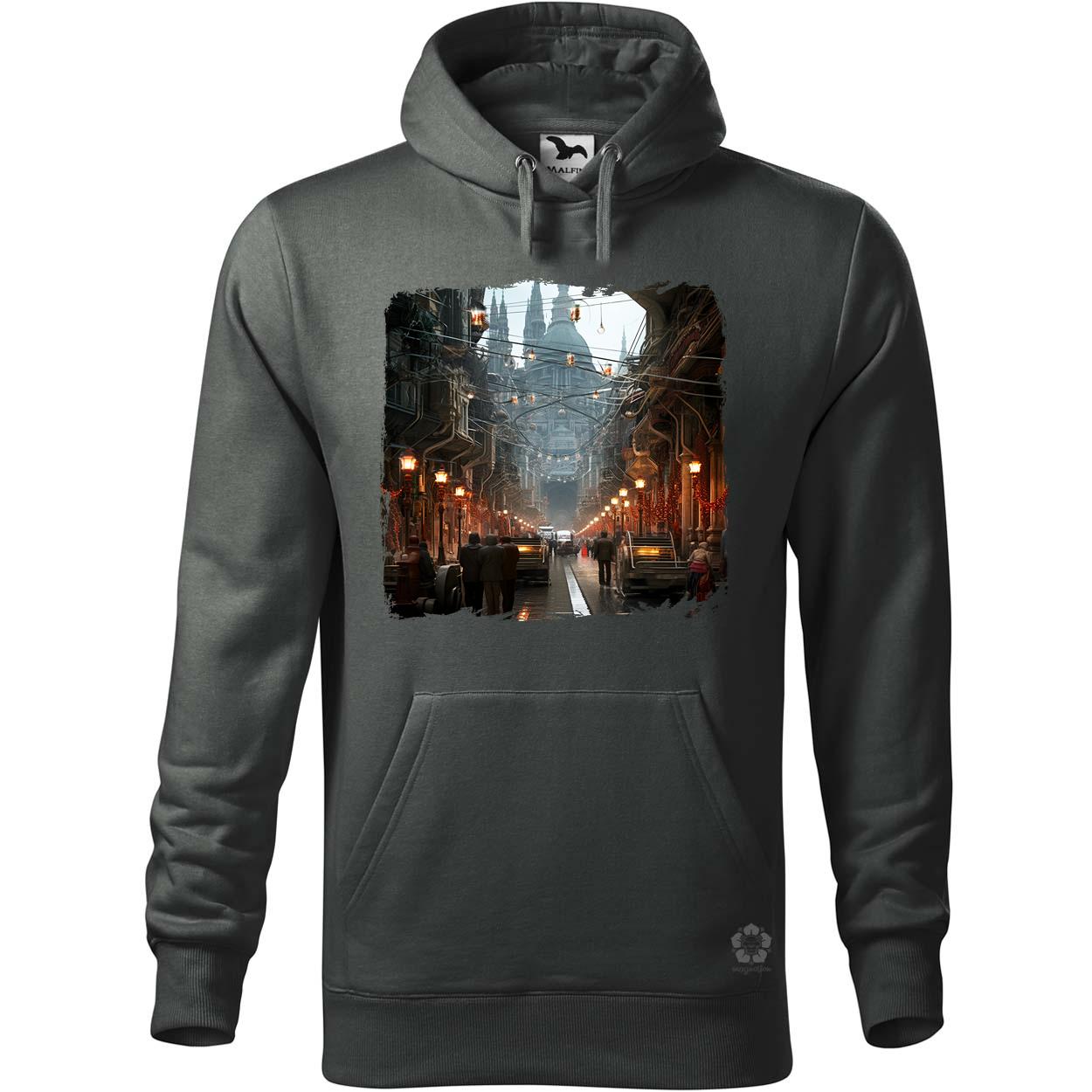 Disztópikus cyberpunk Budapest v11 egyedi  pulóver 