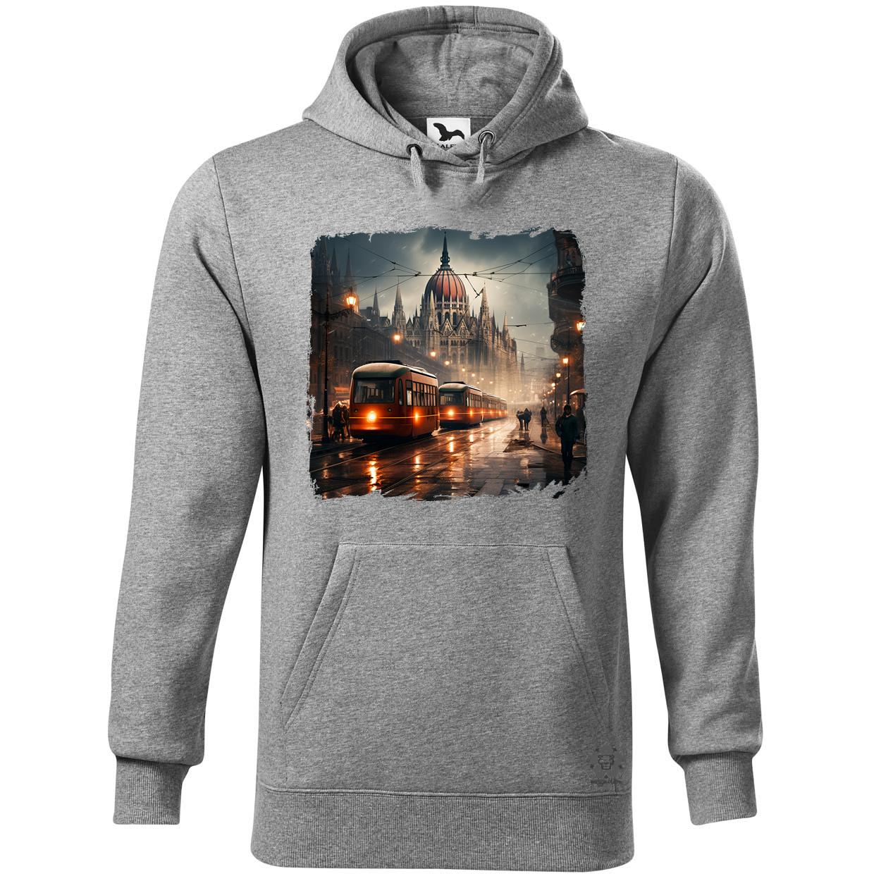 Disztópikus cyberpunk Budapest v13 egyedi  pulóver 