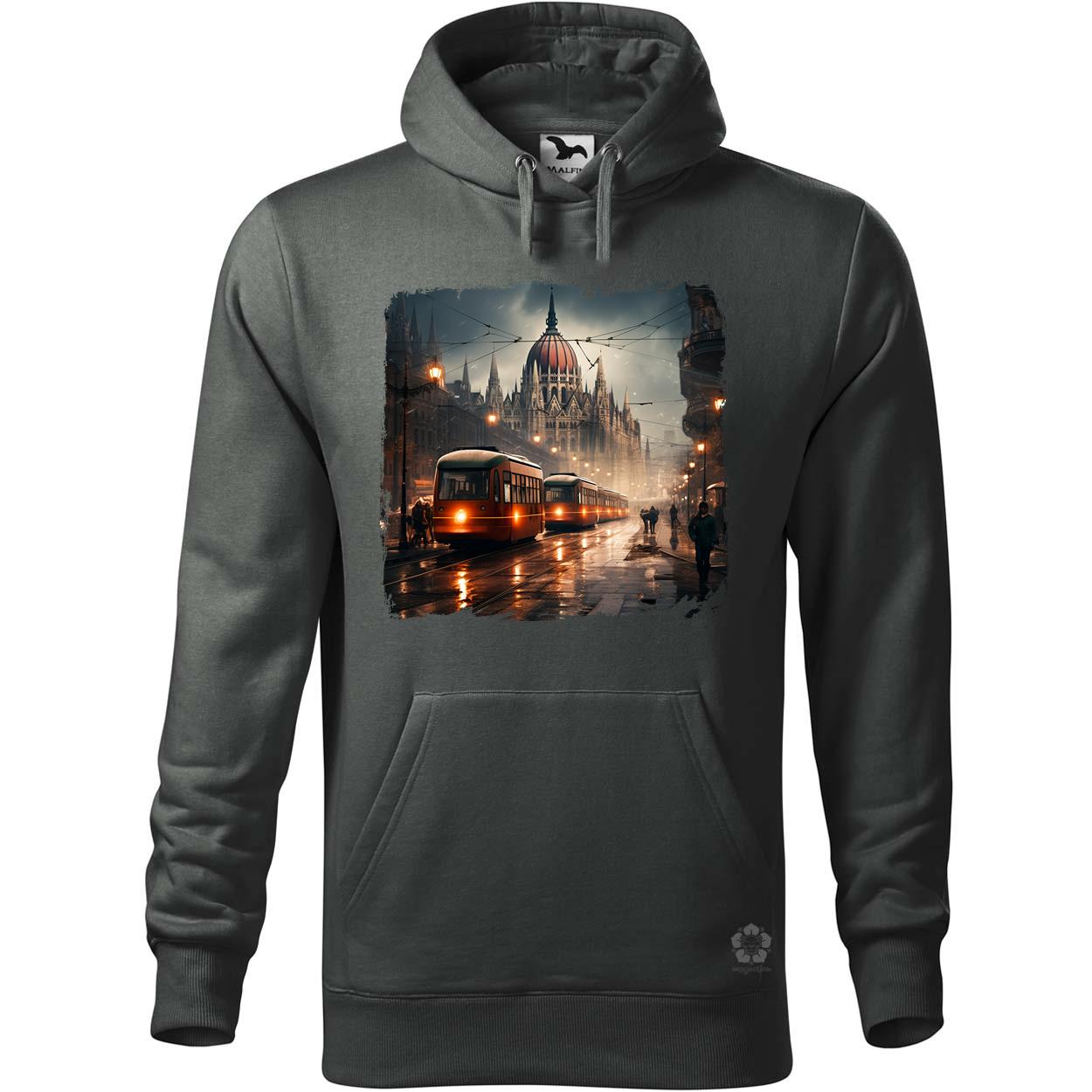 Disztópikus cyberpunk Budapest v13 egyedi  pulóver 