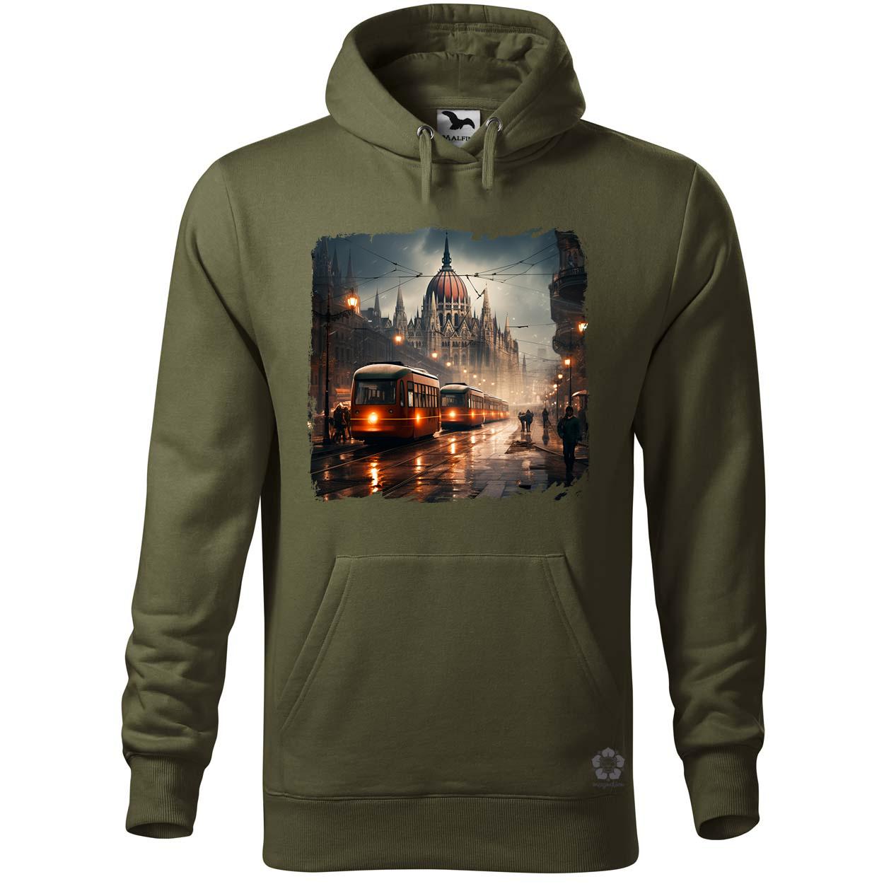 Disztópikus cyberpunk Budapest v13 egyedi  pulóver 