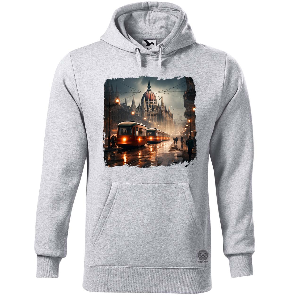 Disztópikus cyberpunk Budapest v13 egyedi  pulóver 