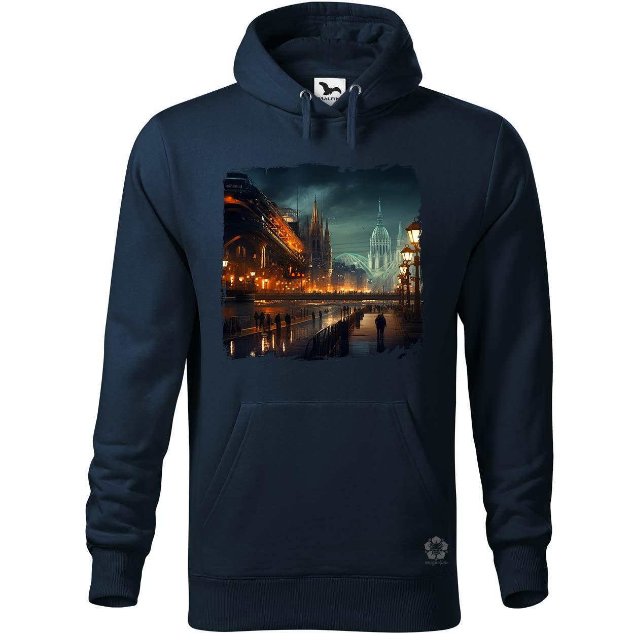 Disztópikus cyberpunk Budapest v14 egyedi  pulóver 
