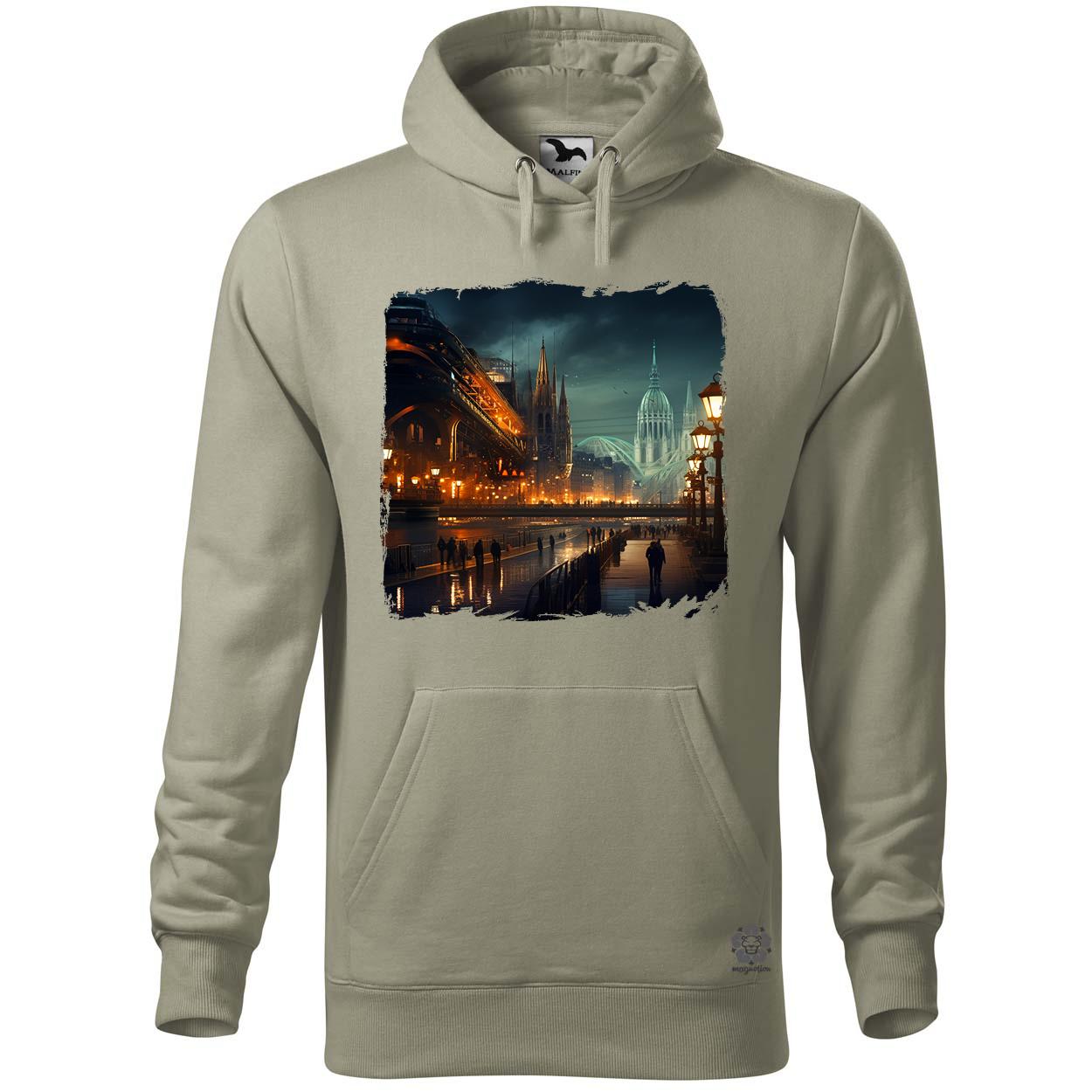 Disztópikus cyberpunk Budapest v14 egyedi  pulóver 